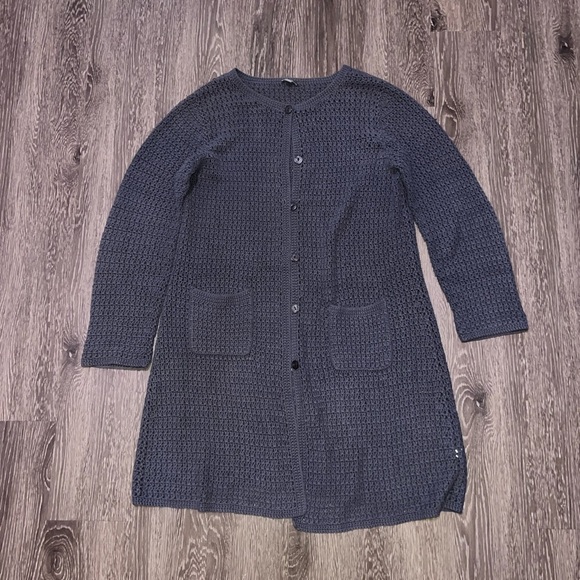 J. Jill Sweaters - J. Jill Charcoal Knit Cardigan